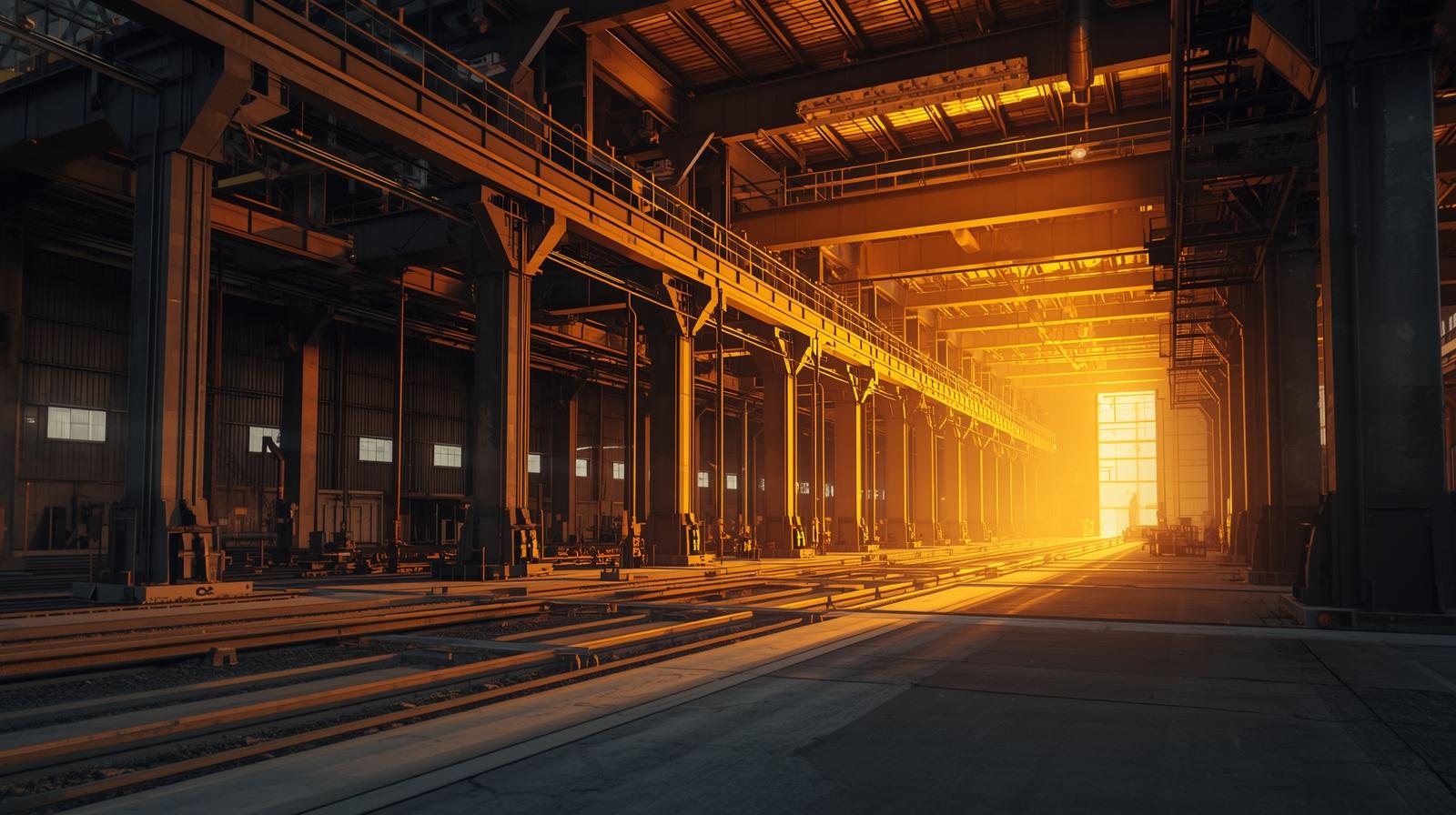 Steel Manufacturing Plant Interior
